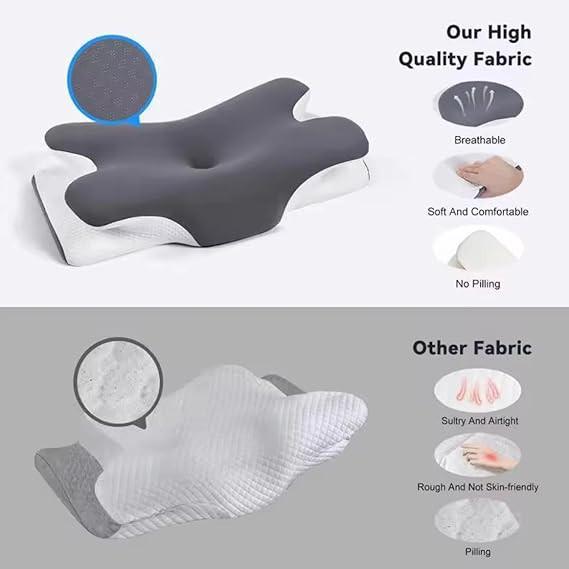 Premium Memory Foam Neck Pillow – Orthopedic Support for Tailbone.