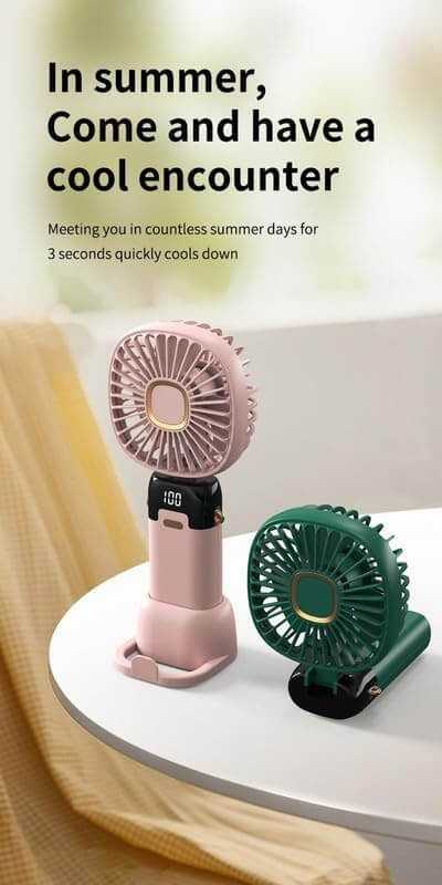 rechargeable handheld fan