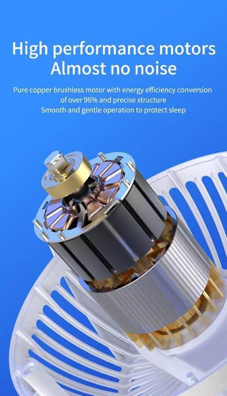 Table Fan – Versatile Portable Desk Fan with Auto Oscillation.
