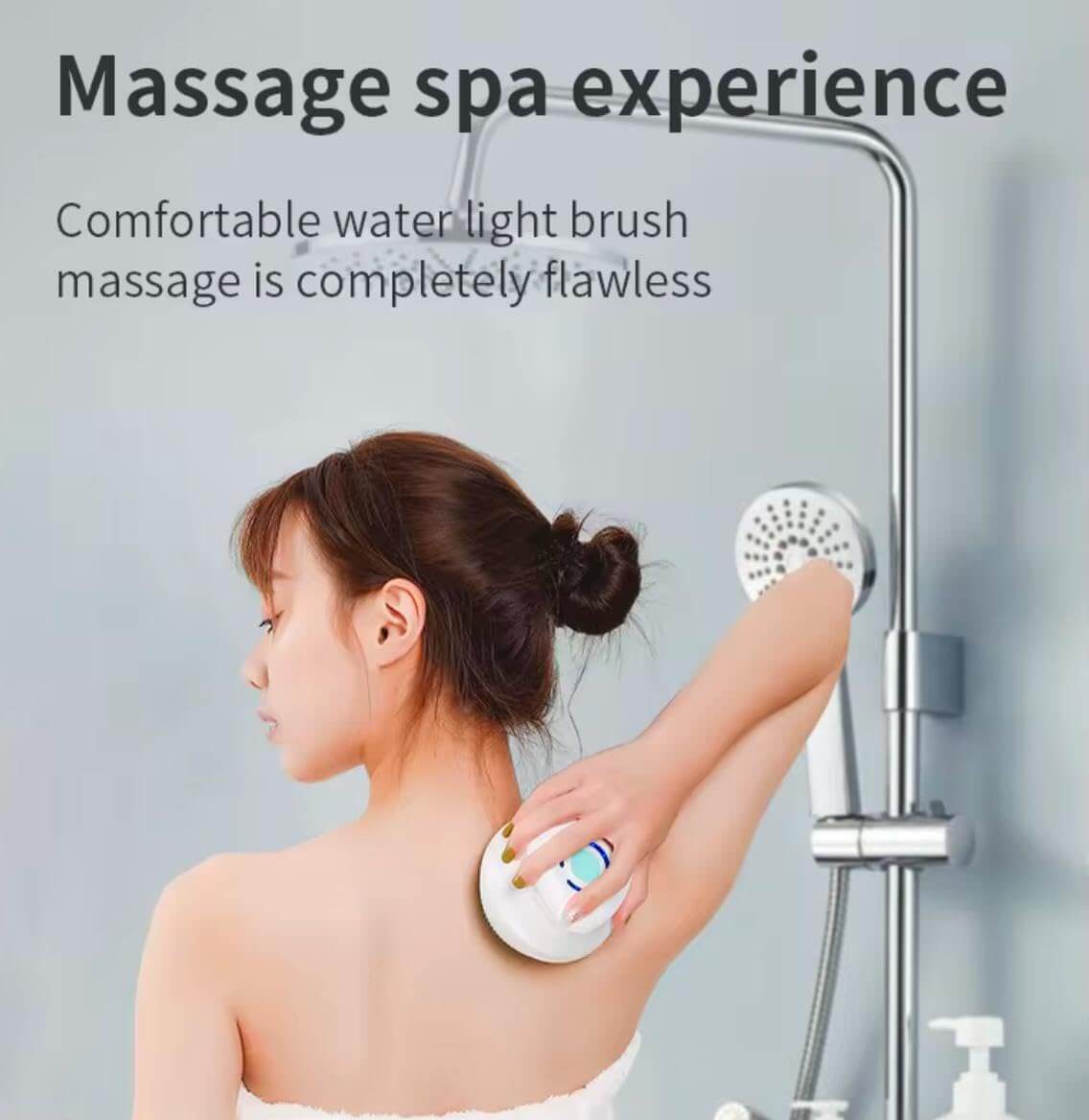 Electric Bath Brush Rechargeable Back Washer.