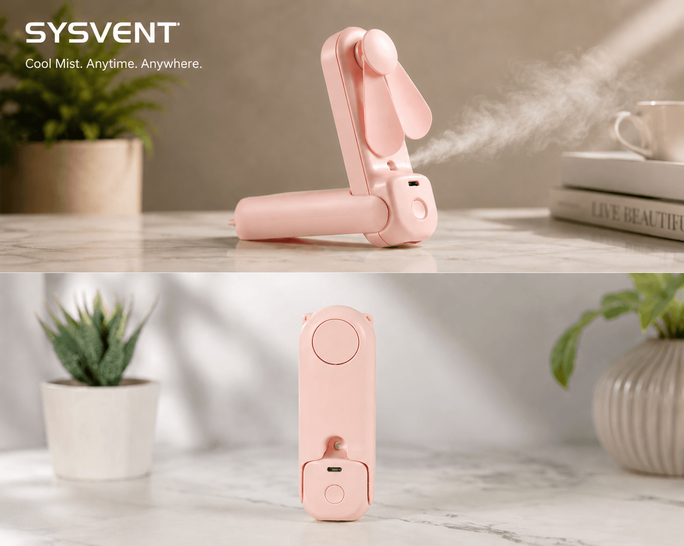 Handheld Misting Fan