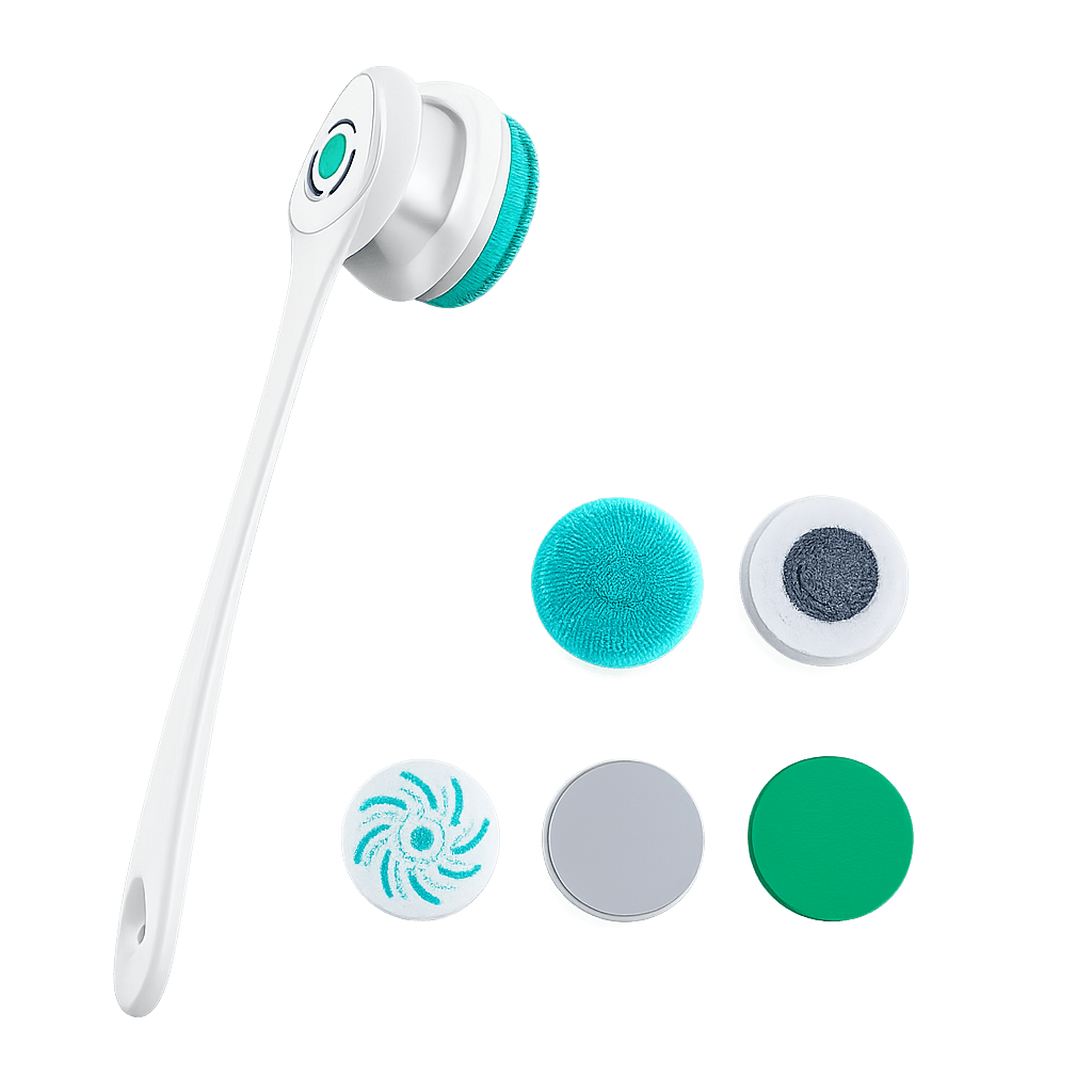 Bath Brush Rechargeable Back Washer for Deep Body Cleaning