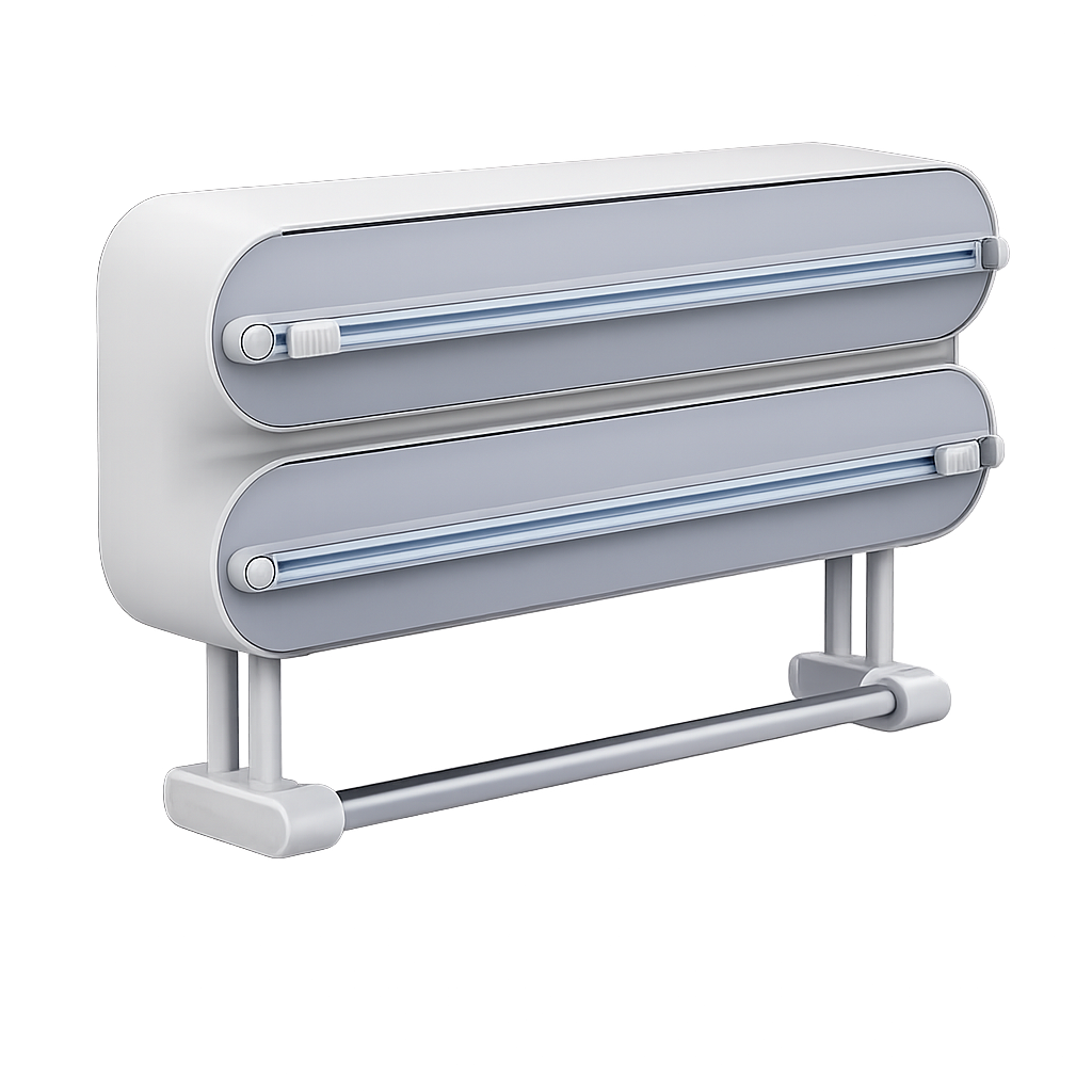 Wrapping Paper Cutter for Kitchen Foil and Cling Wrap Dispenser