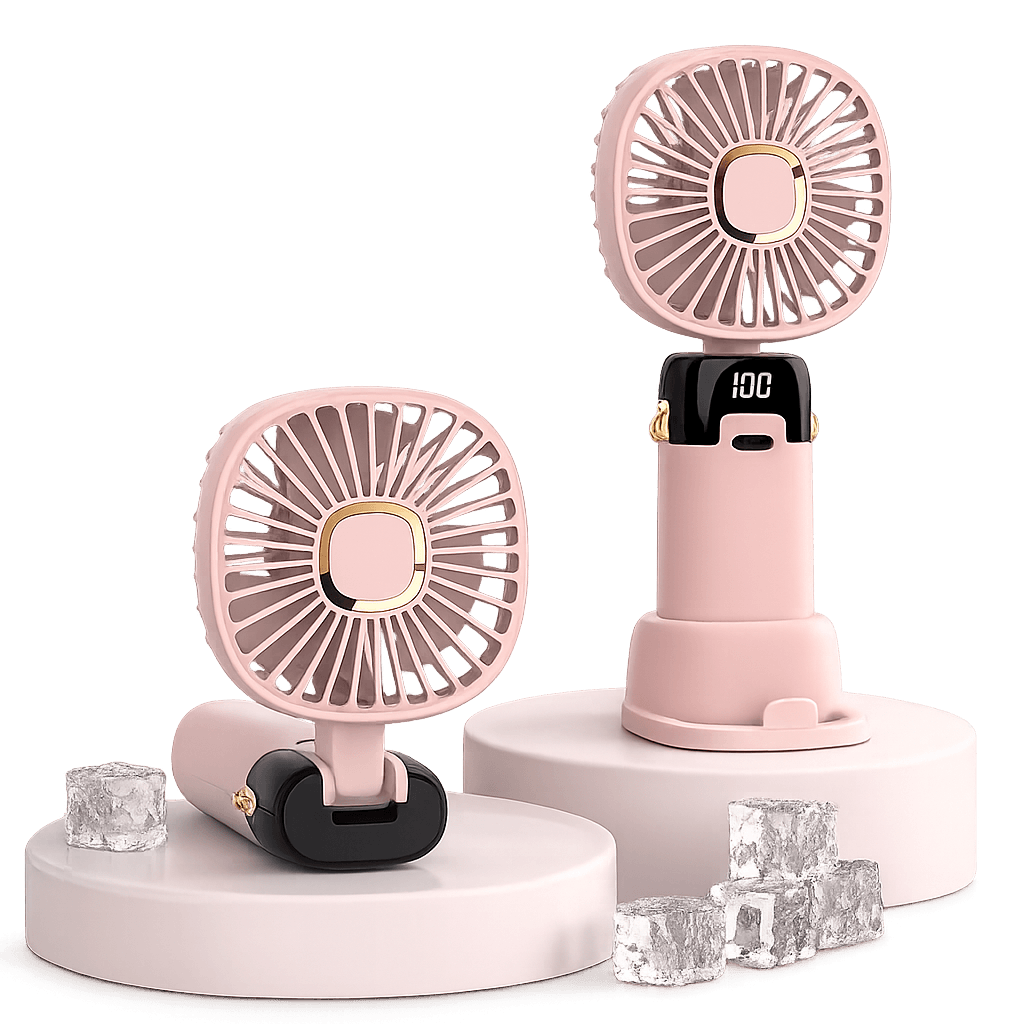 Rechargeable Handheld Fan | Portable Foldable Cooling Fan