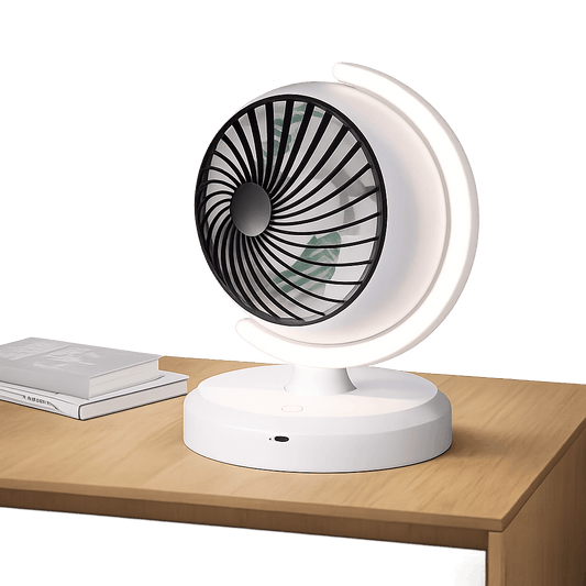 Fan with Light Portable Mini Air Circulator for Home & Office