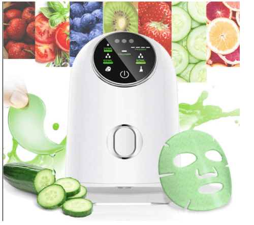 DIY Face Mask Machine with fresh fruits and vegetables for natural glowing skin