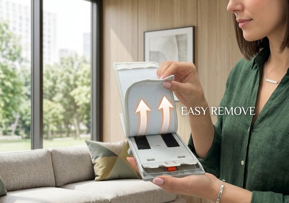 Flat Floor Cleaning Mop with 360° Rotating Head & Dual-Sided Microfiber Pad